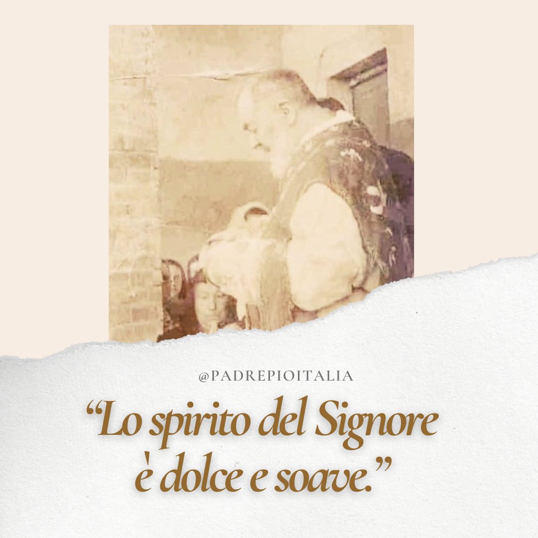 “Lo spirito del Signore è dolce e soave.” - Padre Pio #padrepio #sanpio #fede #faith #chiesacattolica #catholic #catholicchurch #preghiera #pray #Dio #God #Gesù #Jesus #JesusChrist #madonna #papafrancesco #popefrancis #vaticano #vatican