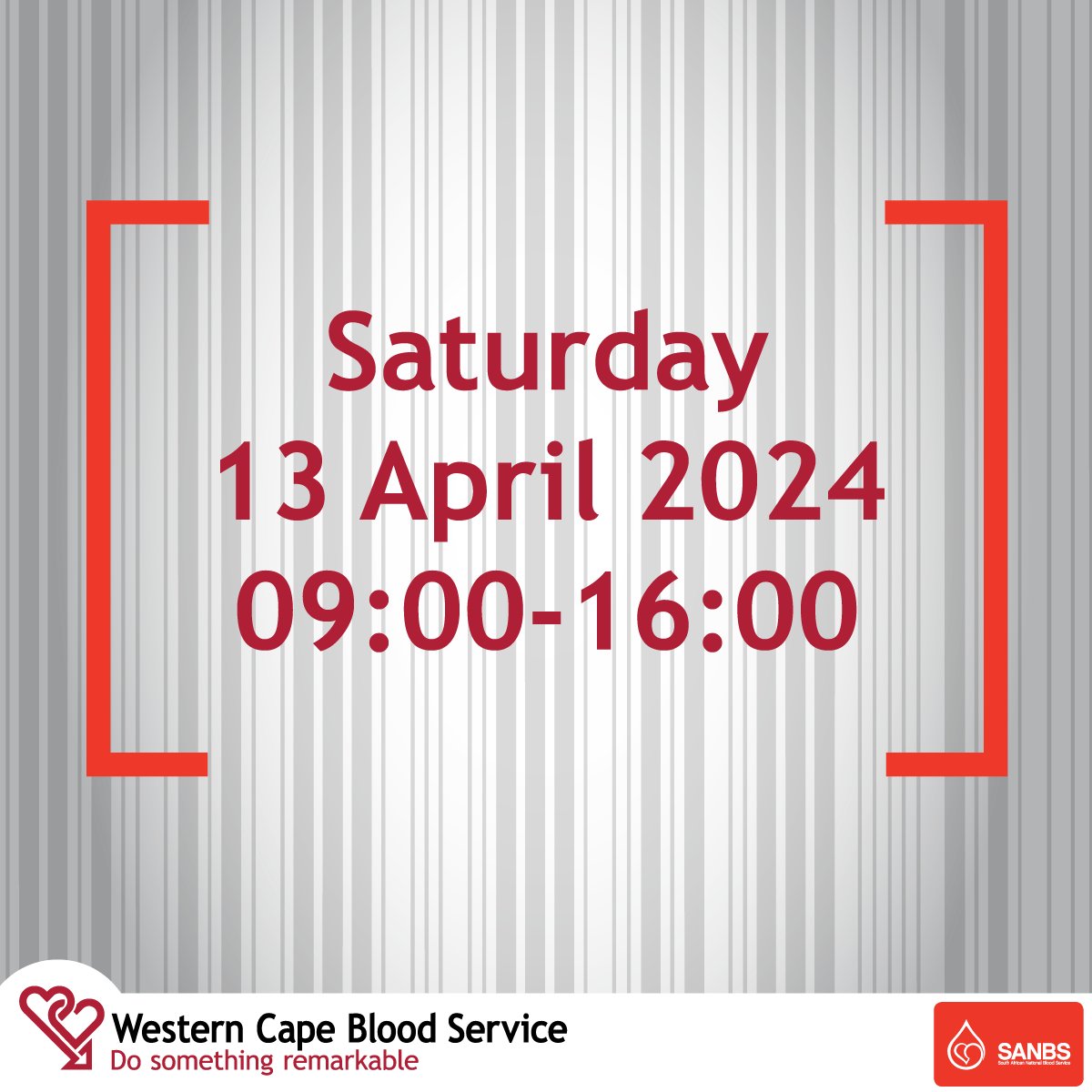 The_WCBS's tweet image. This is your sign to join our #MallToAction this Saturday, 13 April. Come donate blood at your closest participating mall and help us reach 5000 units of blood across South Africa! #SouthAfricaMallToAction #1Day1Nation5000UnitsOfBlood @theSANBS
