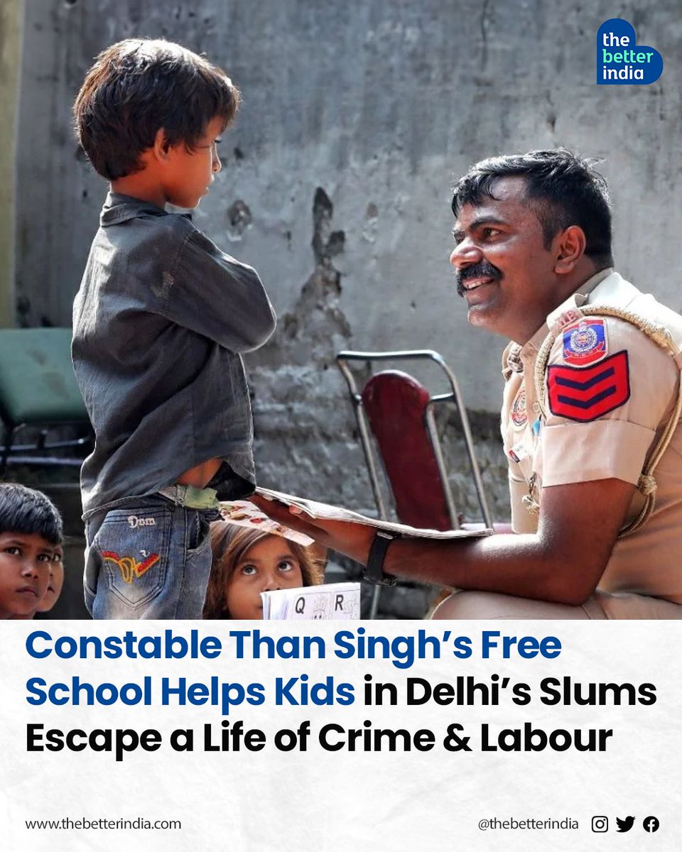 “I would study at a school for a fee of Rs 3. 

#DayForStreetChildren #ThanSinghkiPathshala #changemakers #socialimpact #Inspiration #Educationforall #DelhiPolice #SlumKids #Reallifeheroes

[International Day for Street Children, Delhi Constable, Than Singh ki Pathshala]