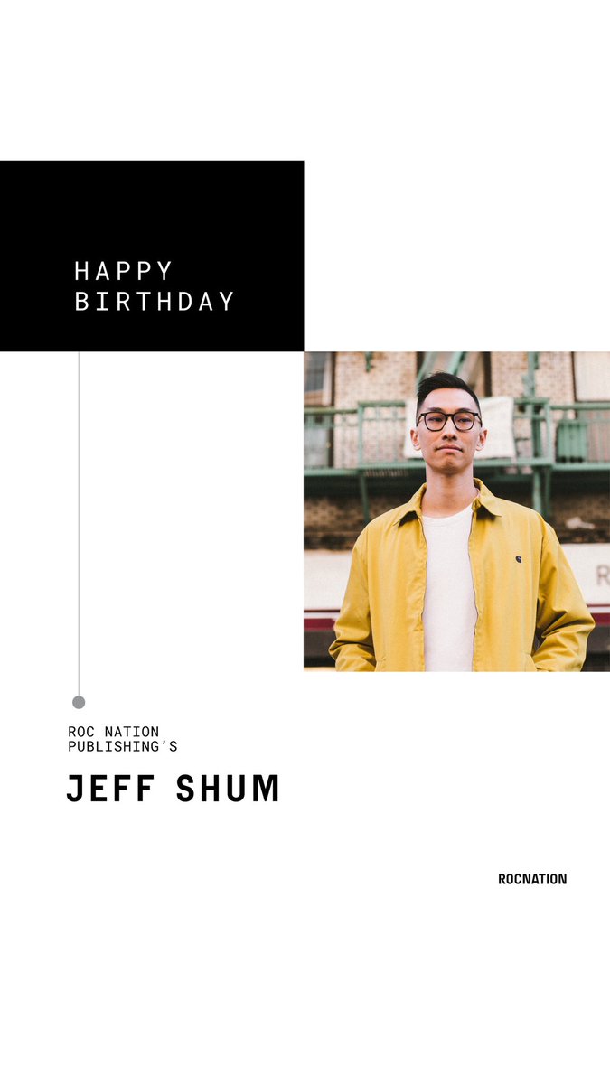 Happy Birthday to #RocNationPublishing’s Jeff Shum