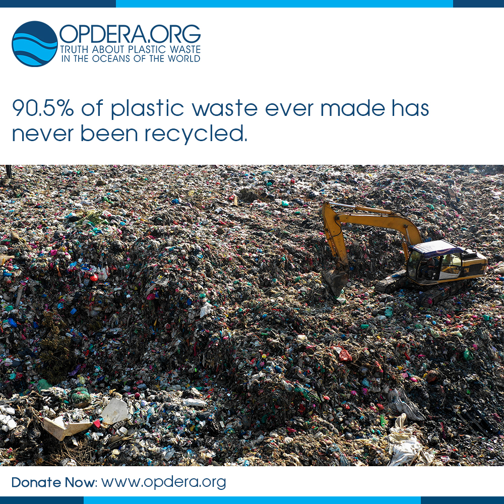 90.5% of plastic waste ever made has never been recycled. opdera.org/90-5-of-plasti…