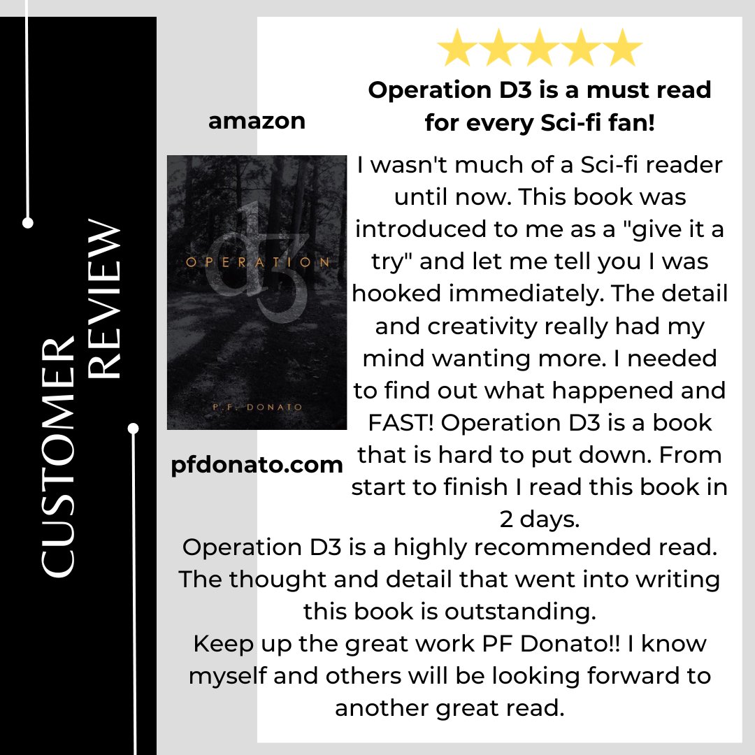 pfdonato.com Barnes & Noble barnesandnoble.com/w/operation-d3… Apple Books books.apple.com/us/book/operat… Amazon amazon.com/Operation-D3-P… Readers House readerhouse.com/products/opera… Google Play play.google.com/store/books/de… #readerscommunity #bookreviews #booknerd #reading