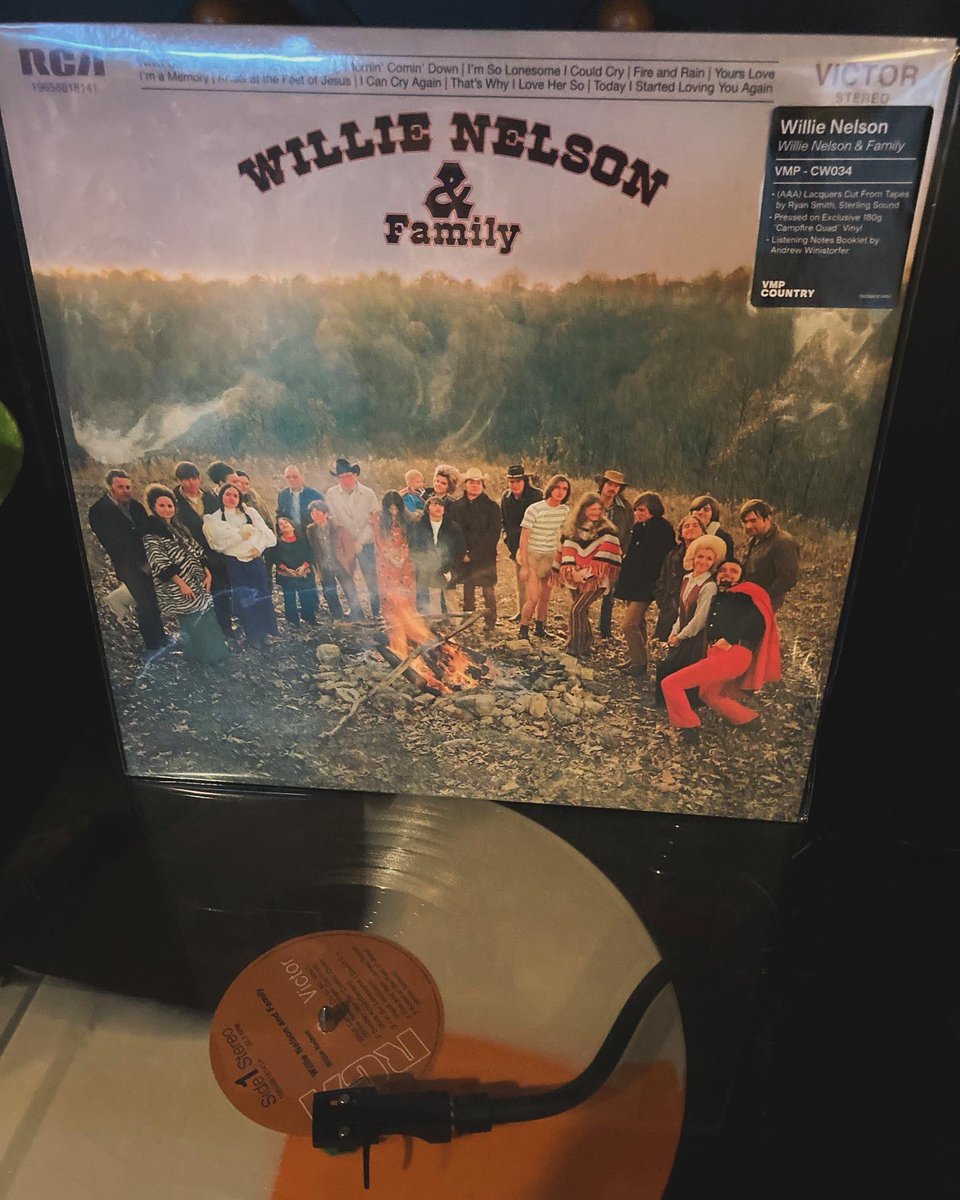 My jam tonight. #WillieNelson & Family. #vinylcollection #nextplay