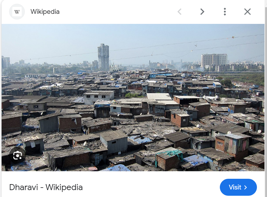 That's a photo of the Dharavi slum in Mumbai India.😂