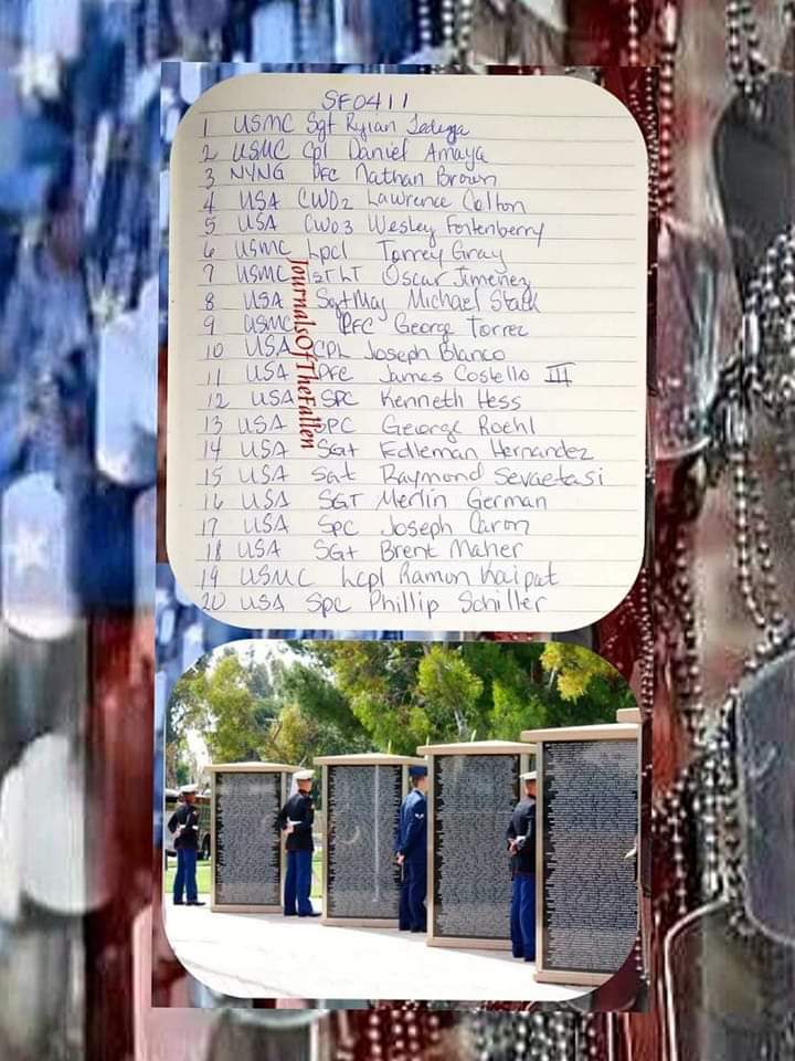 Attention Patriots let us Honor the Fallen that gave their all on this day April 11th during the GWOT. May they all Rest in Peace! SemperFidelis, ECasas #V1P8 #JOTF4033 #neverforgotten7049 #USMC #USA #GWOTSevenThousandFortyNine #JournalsOfTheFallenGWOT37900