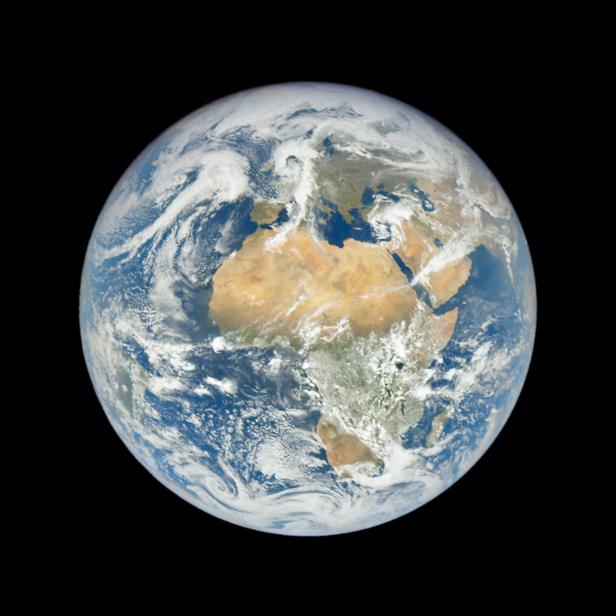 11:19 on Tuesday April 9th, over Africa