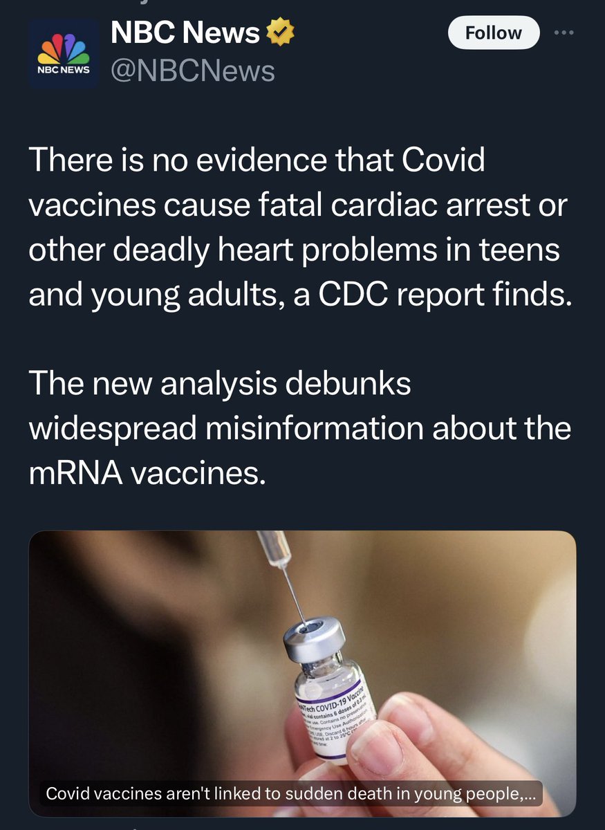 “A CDC report finds.” Thank you. That tells us everything we need to know.