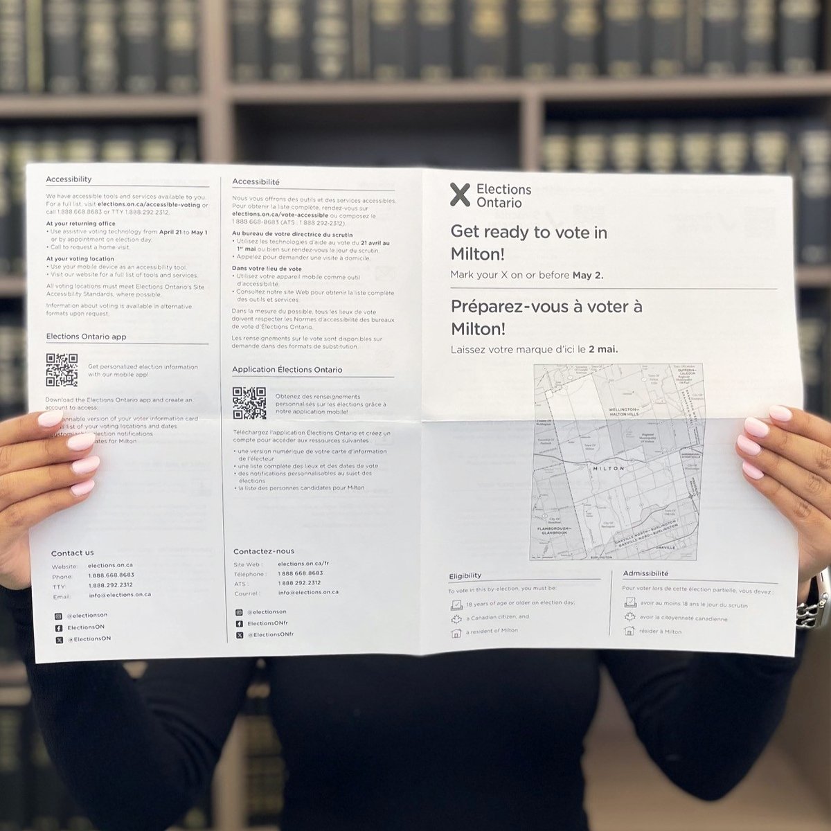 📬 Keep an eye on your mailbox! A voting guide is on its way to households in Lambton—Kent—Middlesex and Milton to let you know when, where and how to vote in the upcoming by-elections. Visit elections.on.ca for a digital copy.