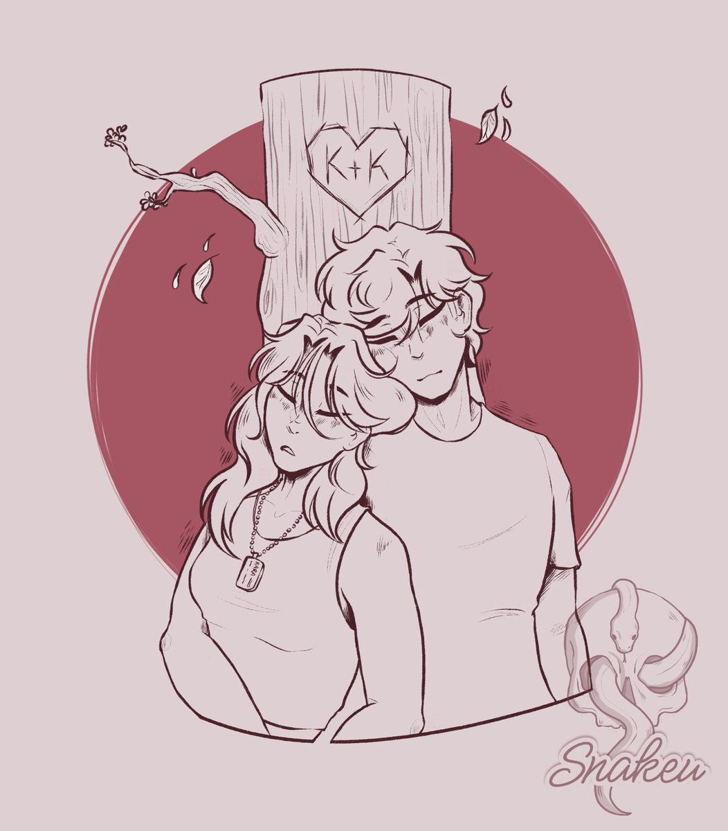 "Things were a lot more simpler when you were around..." 

Kris and Kara art made by my partner @snakeuu_!