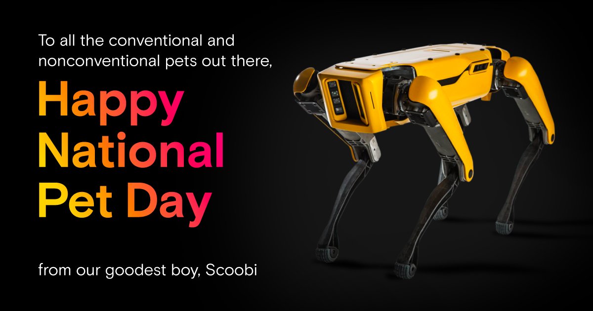 MicronTech's tweet photo. 🐾 Happy #NationalPetDay! 🐾 At Micron, we're celebrating our favorite four-legged friend, Scoobi! From gauge reading to external temperature checks of equipment, Scoobi is always on the move, ensuring our facility is running smoothly. 🎉🐕‍🦺 https://t.co/1vcDvzKtE6