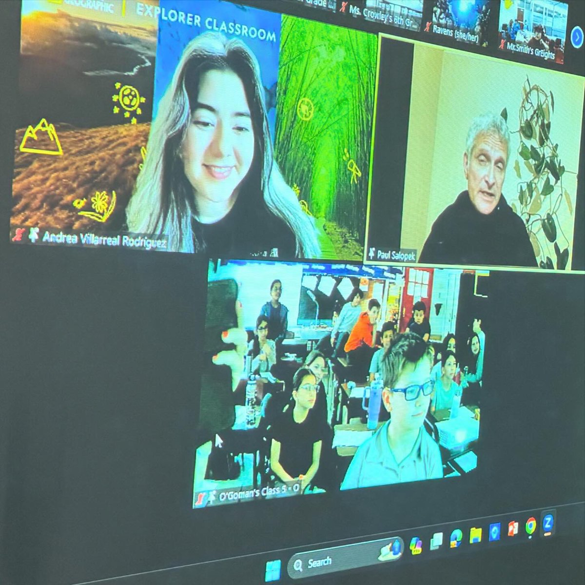 TARA_OGORMAN's tweet image. A big THANK YOU to @natgeo Explorer &amp;amp; Pulitzer Prize winning journalist @PaulSalopek for an inspiring #ExplorerClassroom Storytelling Series Live Zoom call! Curiosity &amp;amp; Empathy can take you far! @ExploreInside 💛💛💛 #education #featured #storytelling