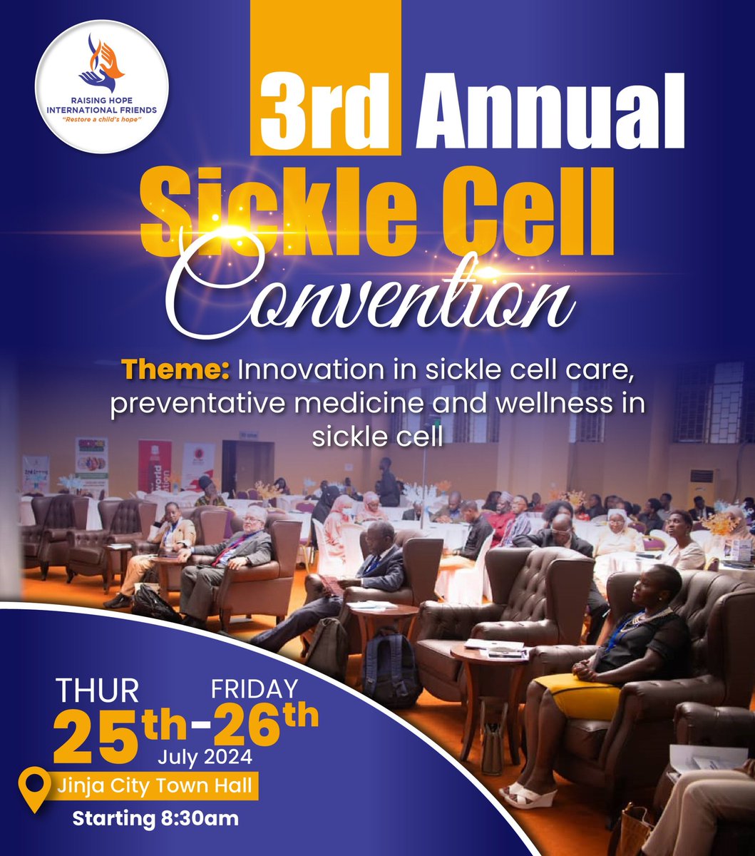 The 2024 Sickle Cell Convention in Jinja isn’t just a meeting point—it’s a launching pad for the change we wish to see in the world of sickle cell care. @caring_cross @GlobalGenes @ddanielroy @SickleCellMI @FundSickleCell @terumobct @MinofHealthUG @Isaacchamp1 @wistoneag