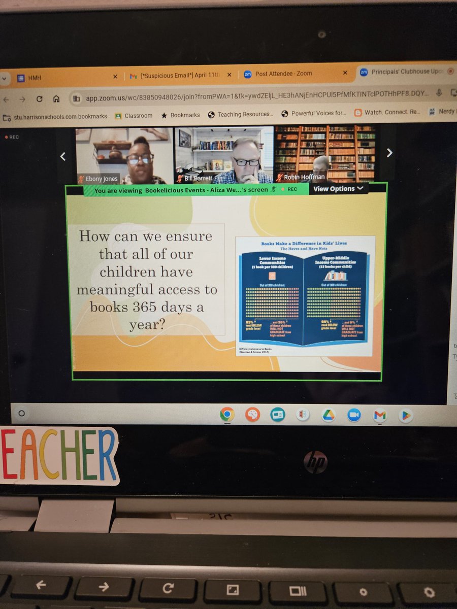 We need to continue to build their sense of reading community year long and make it important for life. #principalsclubhouse @donalynbooks @bookelicious