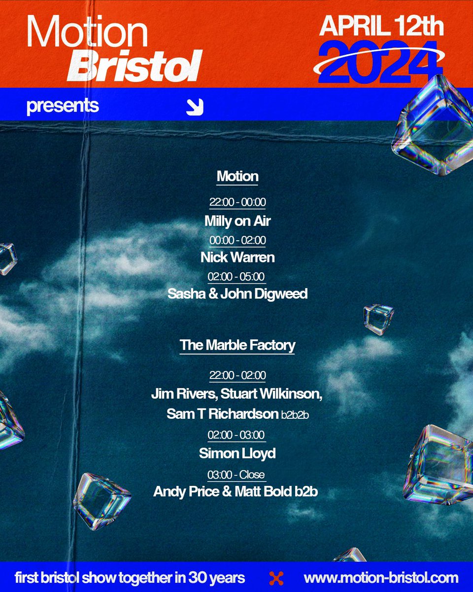 Set times! See you from 2am-5am w/ @DJJohnDigweed at @MotionBristol.