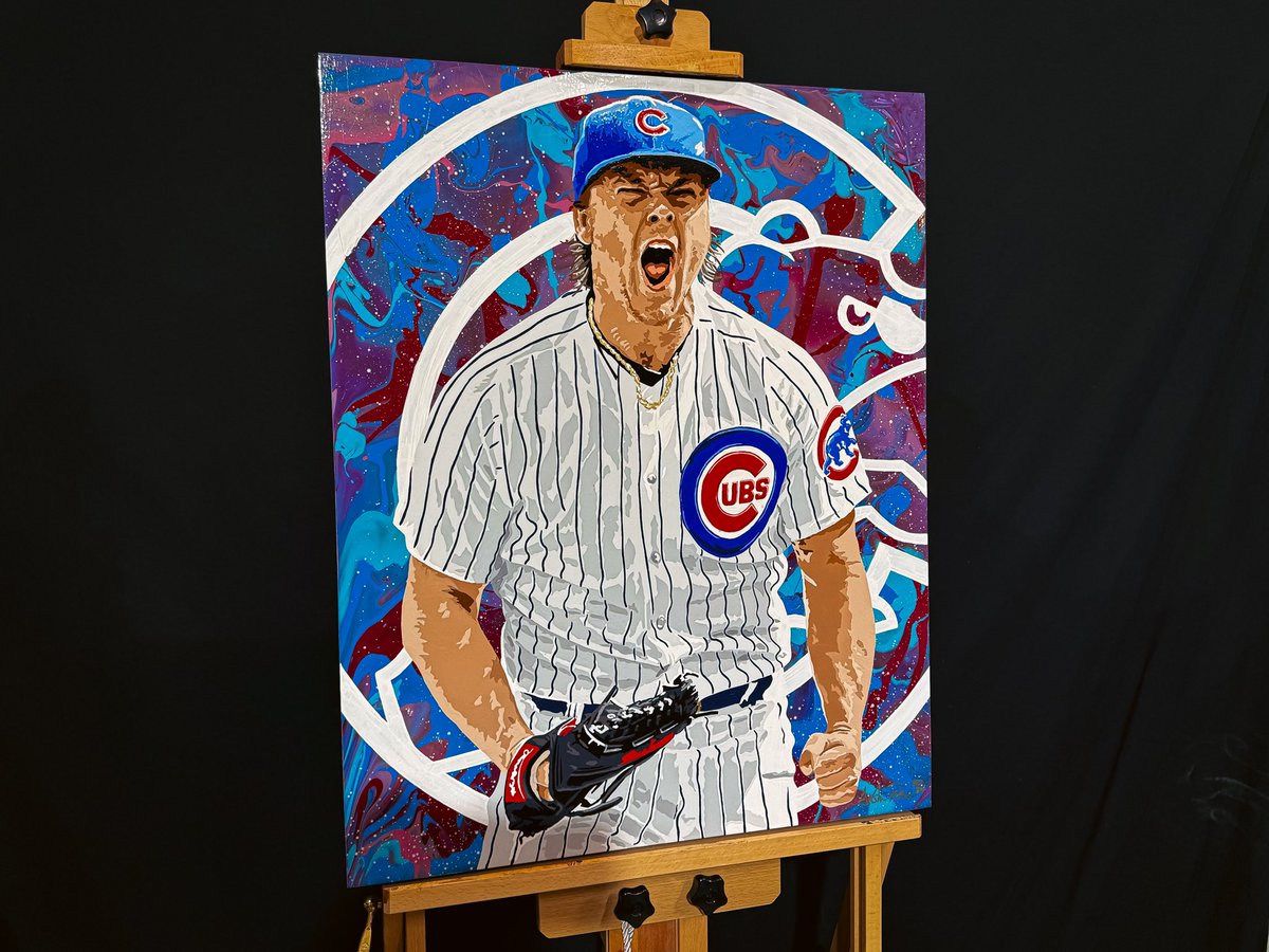 Off day artwork‼️ Added some finishing touches to my Justin Steele painting, and it’s now available to purchase! Check it out on my website⬇️

ploch.art/sports-art/jus…