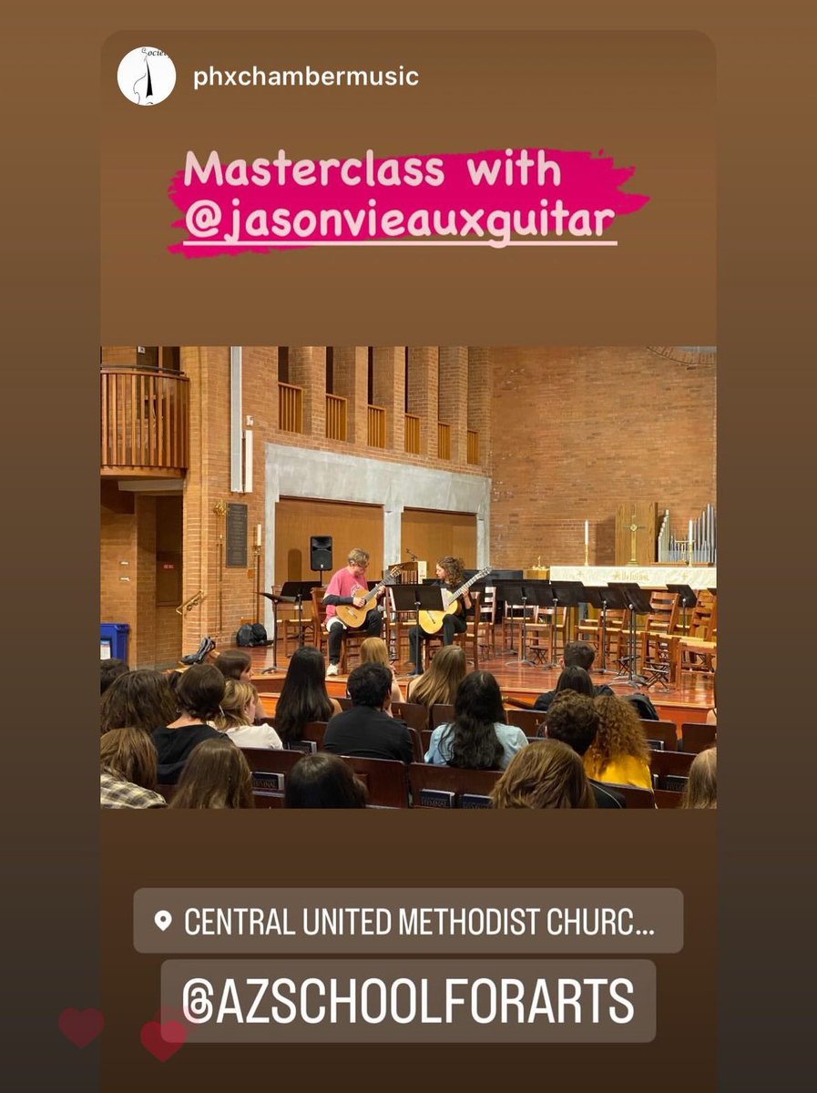 #masterclass for LOTS of young #PHXarea classical guitar players, yes!
#ClassicalGuitar #classicalmusic #chambermusic #LiveGigs @augustinestrings @artistworksinc @henriksenamps #GernotWagnerGuitar  @emfnc @PHXChamberMusic