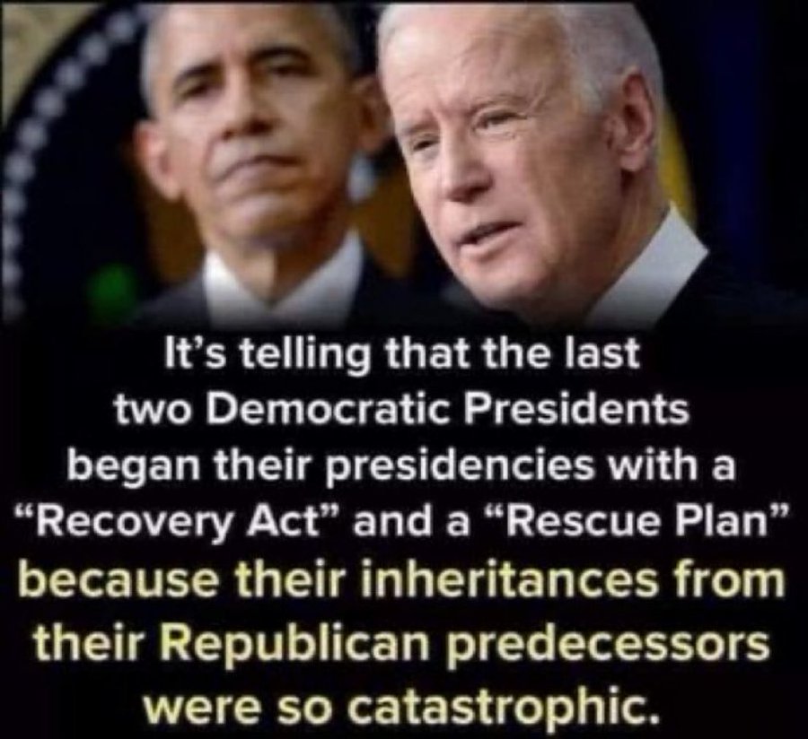 #wtpBLUE #DemVoice1 #ProudBlue 
The American Rescue Plan signed by President  Biden includes federal funding to support the nation's public transportation systems.
The Recovery Act  signed by President Obama included modernizing our nation's infrastructure & improving healthcare