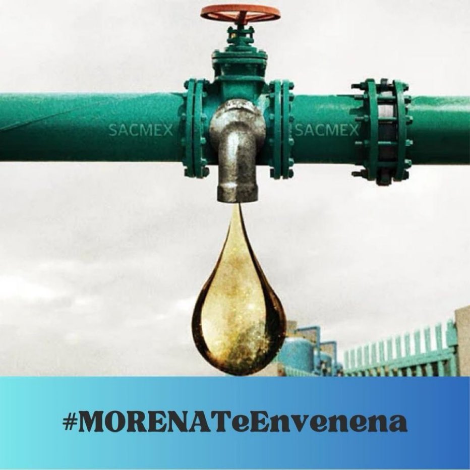 Claro que #MorenaTeEnvenena 
#RenunciaBatres 

Vamos por agua potable  en la ciudad

Fuera los huachicoleros del gobierno. 

Huachicolero es el que se roba gasolina de los ductos y esta se fue a un pozo.