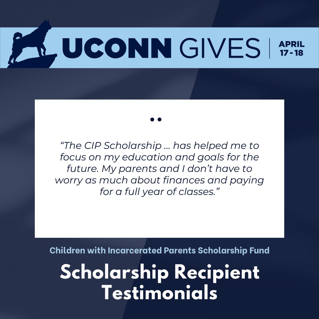 The @CTCIPInitiative Scholarship Fund has helped recipients focus on their education and future goals! Learn more about our #UConnSPP & @IMRP campaigns and donate now via our #UConnGives landing page on our website publicpolicy.uconn.edu/uconn-gives