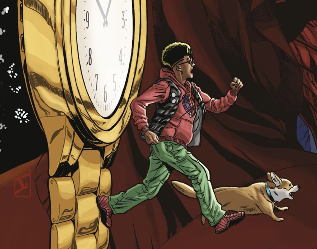 Very Important Corgi alert. Next up from @Ssnyder1835 via ComiXology Originals, coming to print from Dark Horse, it's Dudley Datson and the Forever Machine! With @JAMALIGLE, @juancastroinker, @SotoColor--look inside: bigcomicpage.com/2024/04/11/fir…