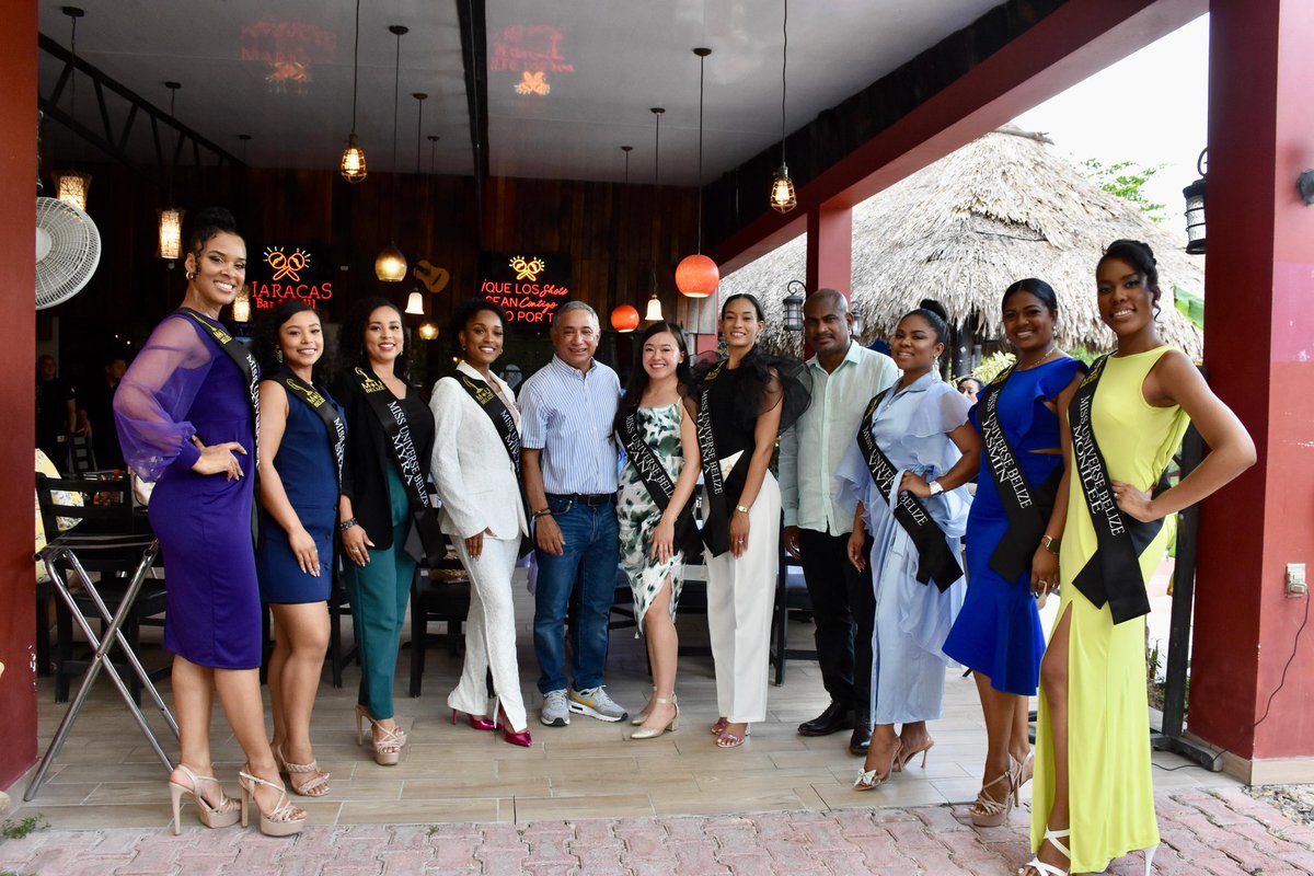 Lunch with beauty and brains... we were happy to host the Miss Belize Universe delegates today. We wish the ladies well as they vie for the title that will see one of them represent us internationally. Best wishes to all the young ladies and congratulations to the organizers.