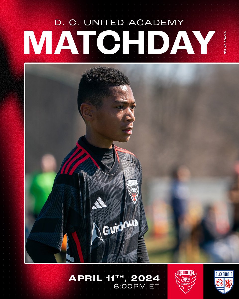 The U14s are in action under the lights! ⚫️🔴 🆚 @AlexandriaSoc 🏟️ Limerick Field #1 🕙 8PM #DCUYouth | #VamosUnited