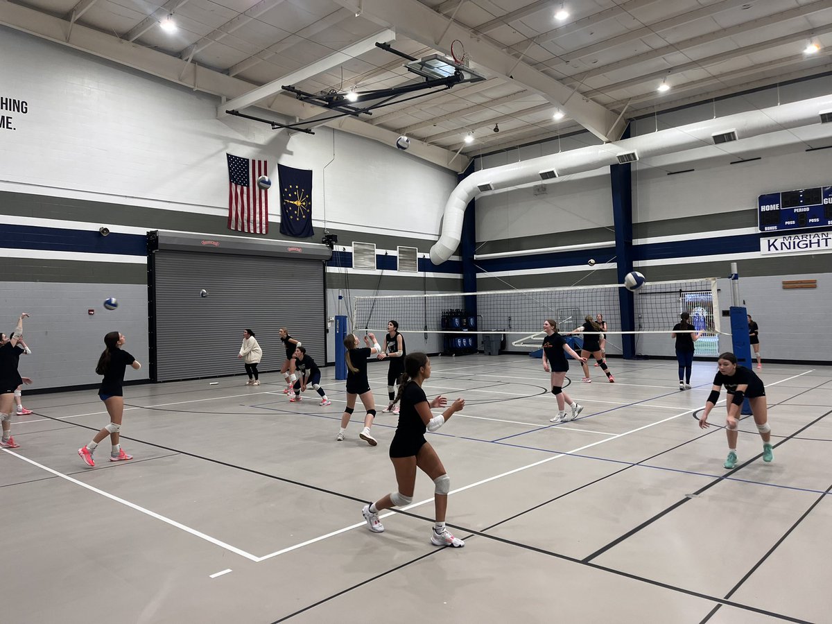 MarianHS_VB's tweet photo. Back in the gym with these goofballs, and it felt amazing! Welcome freshmen to the squad. This team is full of love and energy! 💪🏐 #TeamLove #FreshmanWelcome #GoofballGymDays #BlessedCoach https://t.co/ij206bp4co