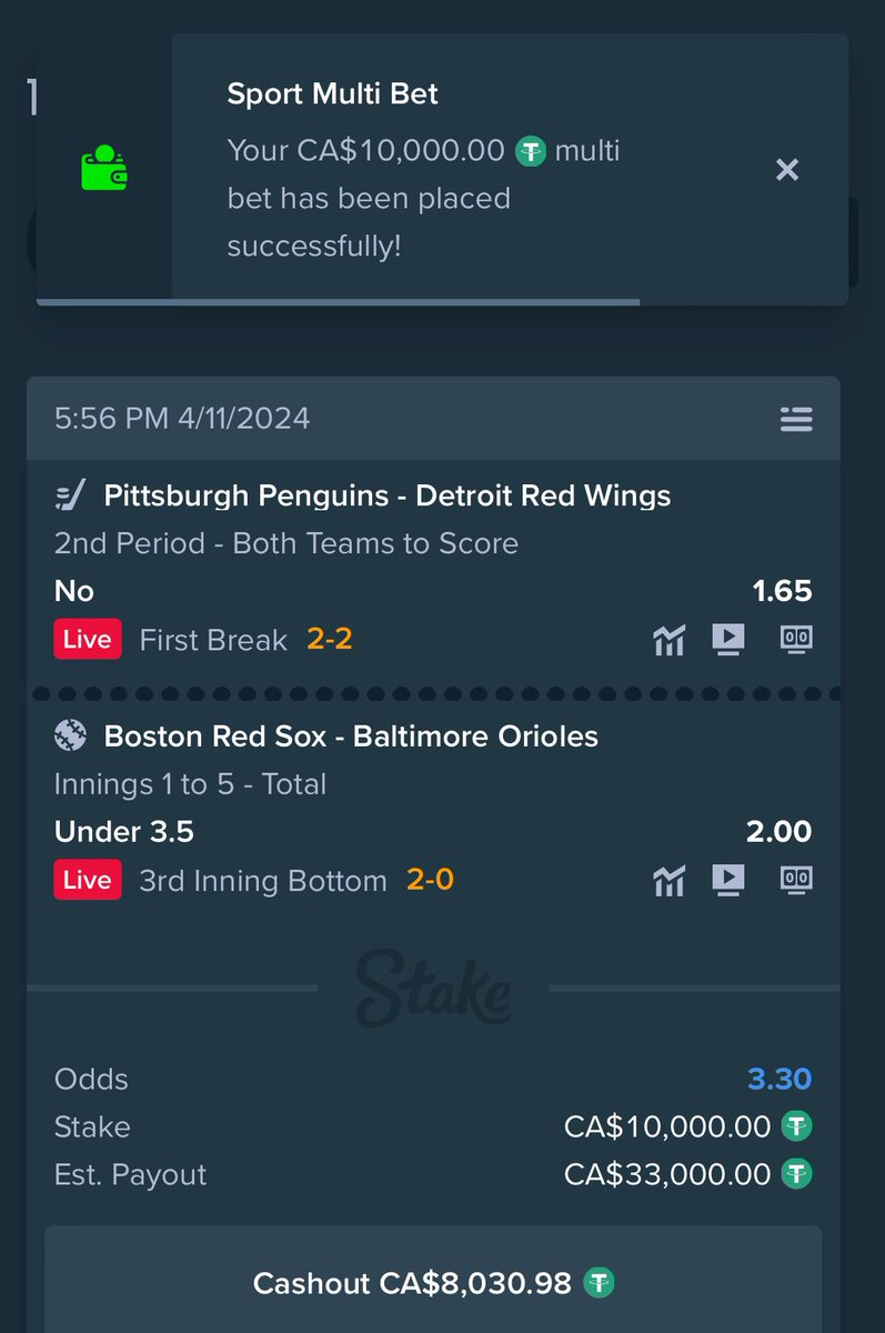 LIVE BET $10,000 💰💰

BET ID: stake.com/sports/home?ty…