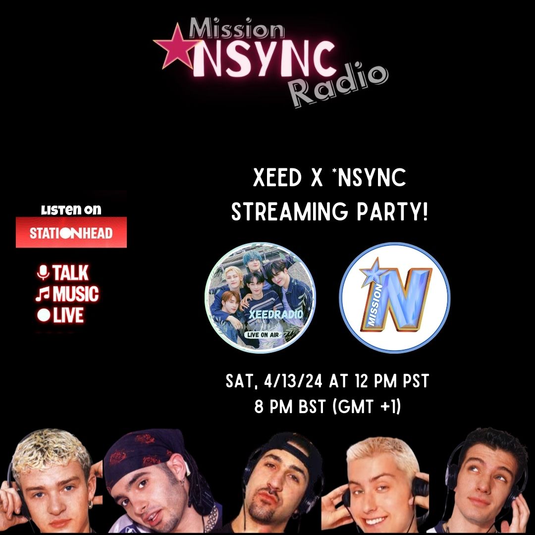 Hey #NSYNCers and #Greeny! Join us on StationHead this Sat, 4/13 for a joint streaming party. We're excited to host @omniaxsmn as our guest and we can't wait to learn all about kpop group, Xeed! 🔗stationhead.com/missionnsync