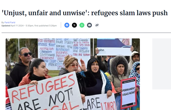 The Albanese Government refused to consult with community groups before trying to ram through an anti-refugee, Trump-style travel ban law through Parliament. But when I met with community groups it was clear: this Bill is unjust, unfair and unwise.