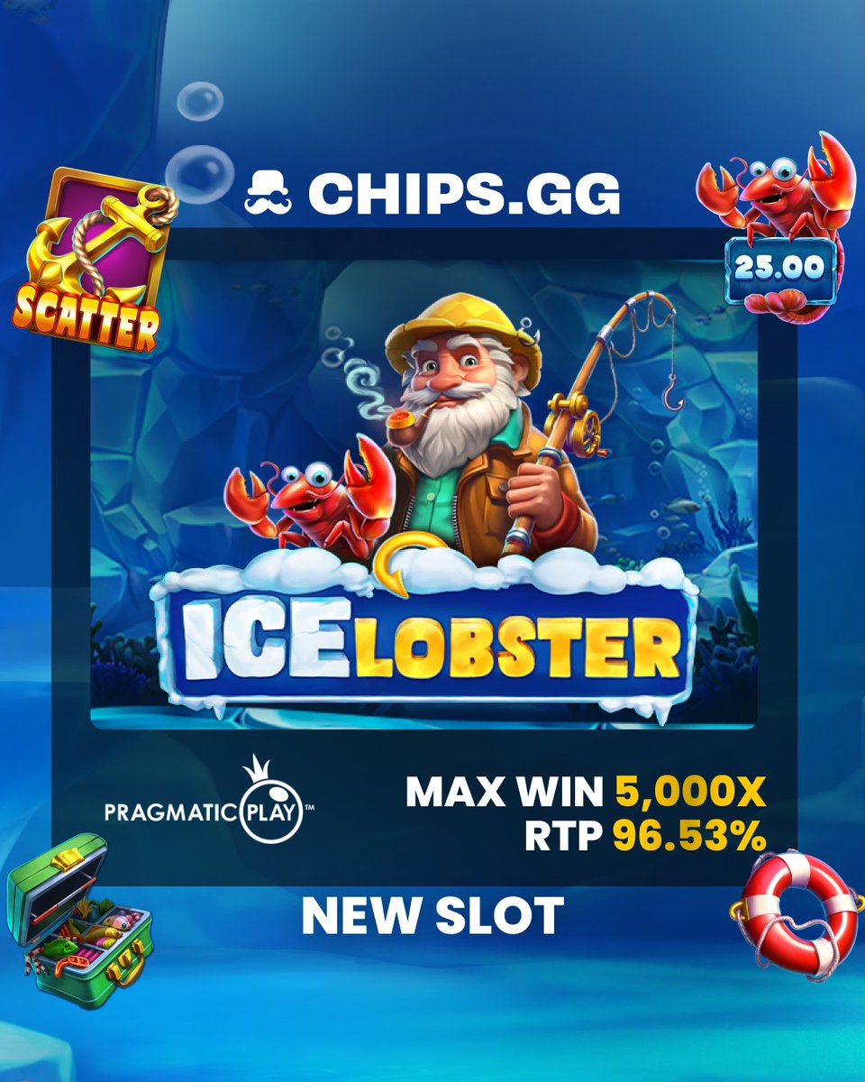 🎰New Slot! 🎰 🦞Ice Lobster from Pragmatic Play! Let us know if you need help reeling in a big one! 🎣👇