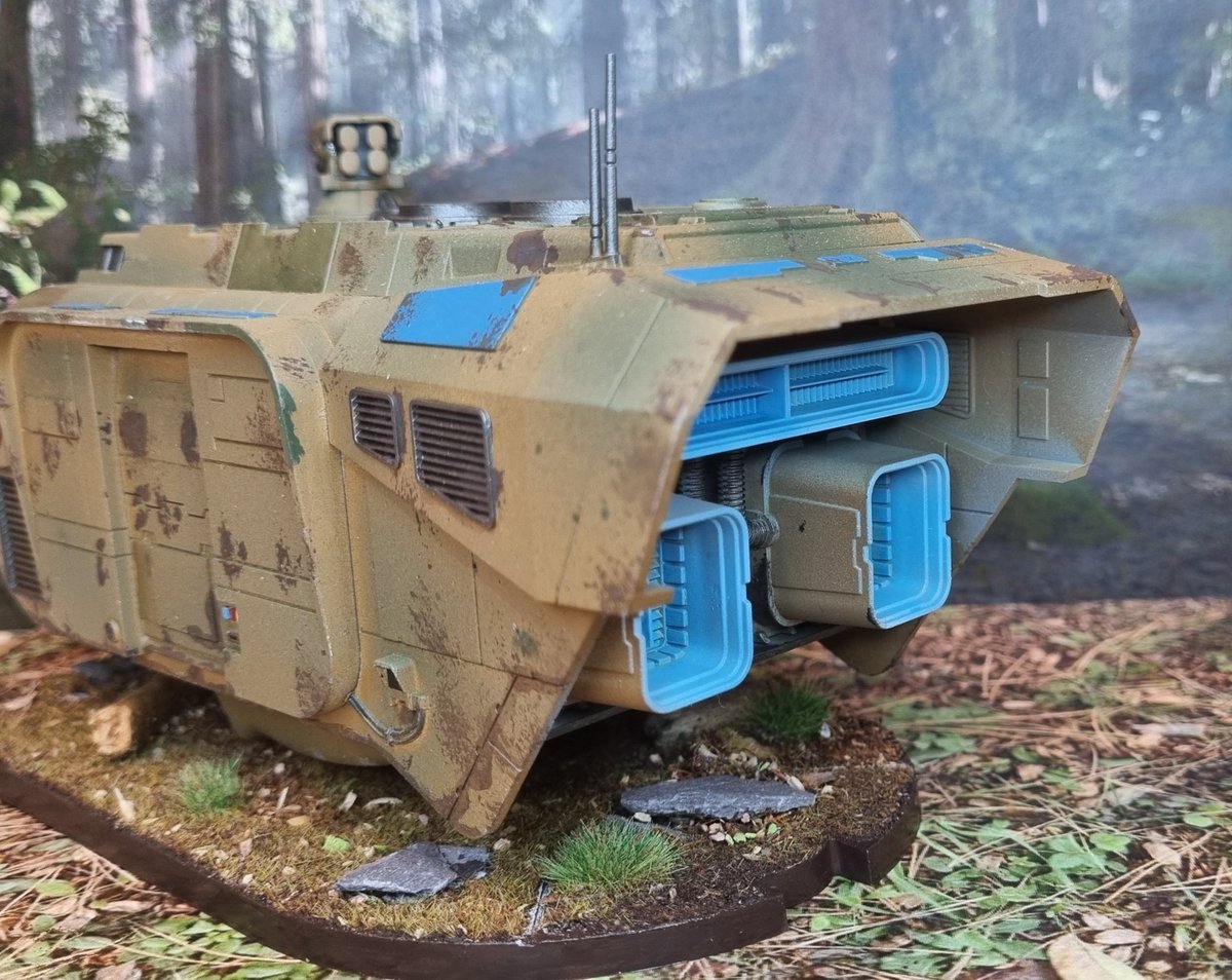 @TheBrushSmith My A-A5 Speeder Bus from #StarWarsLegion. Most people don't paint the inside lol.