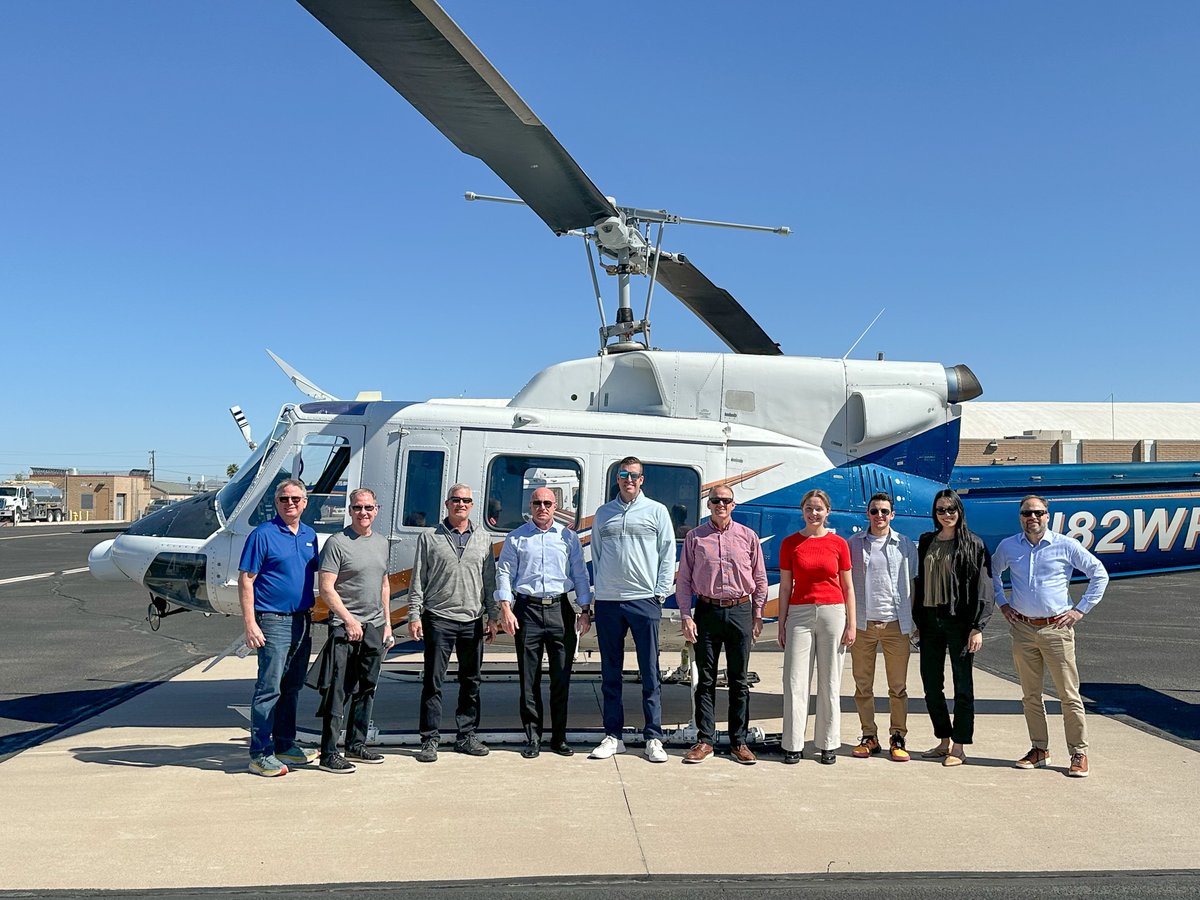 GPEC's tweet image. Thank you to @SRPconnect for hosting Certified Ambassadors on a helicopter tour of #GreaterPHX watersheds &amp;amp; demonstrating the region's unique water portfolio. #GreaterPHXtogether #AZWater