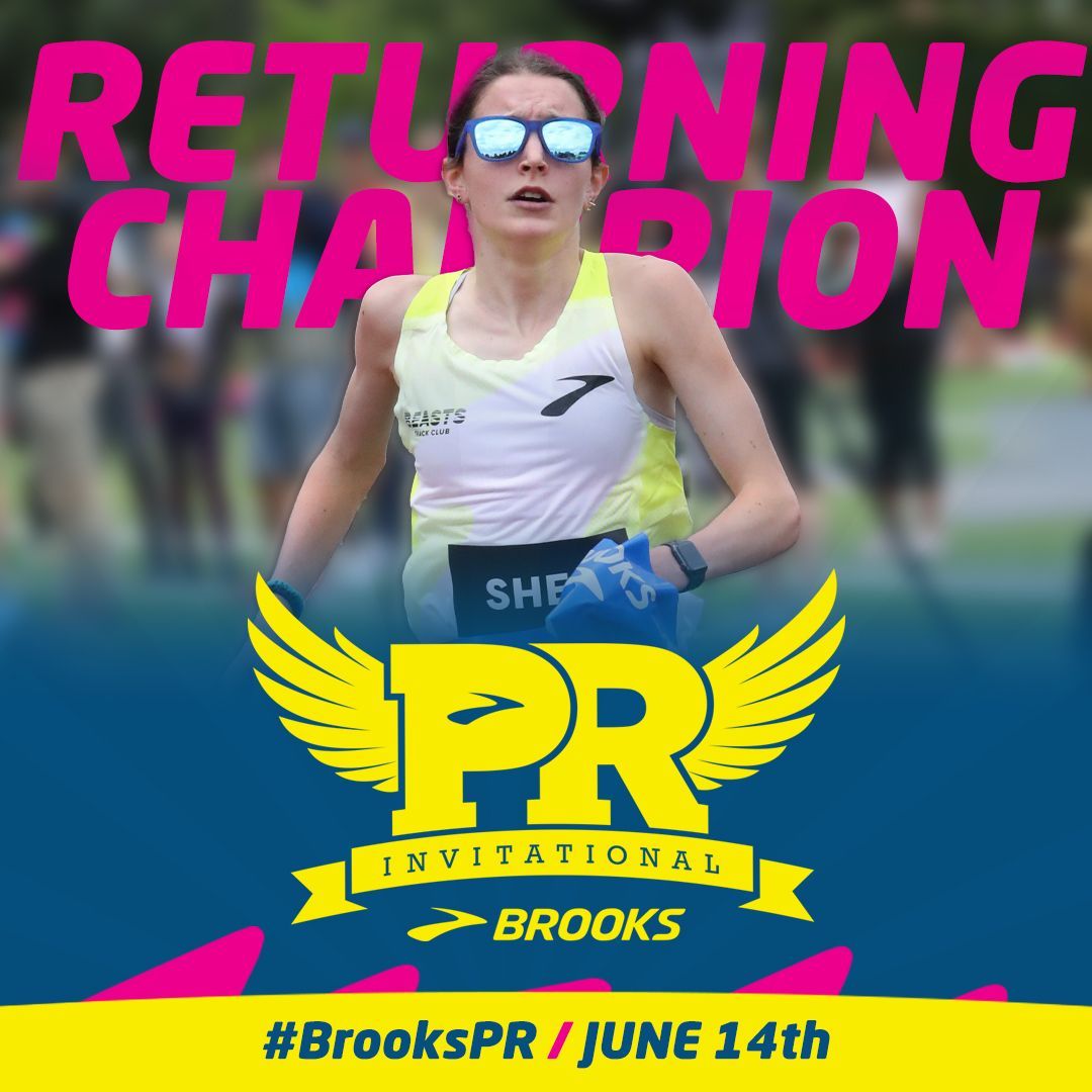 Ellie Shae returns from the east coast to defend her #BrooksPR 2 mile title in June! We don’t expect her PR to still be 9:49.23 when the car is over 🫡 📍 Seattle 🗓️June 12 📺 RunnerSpace.com