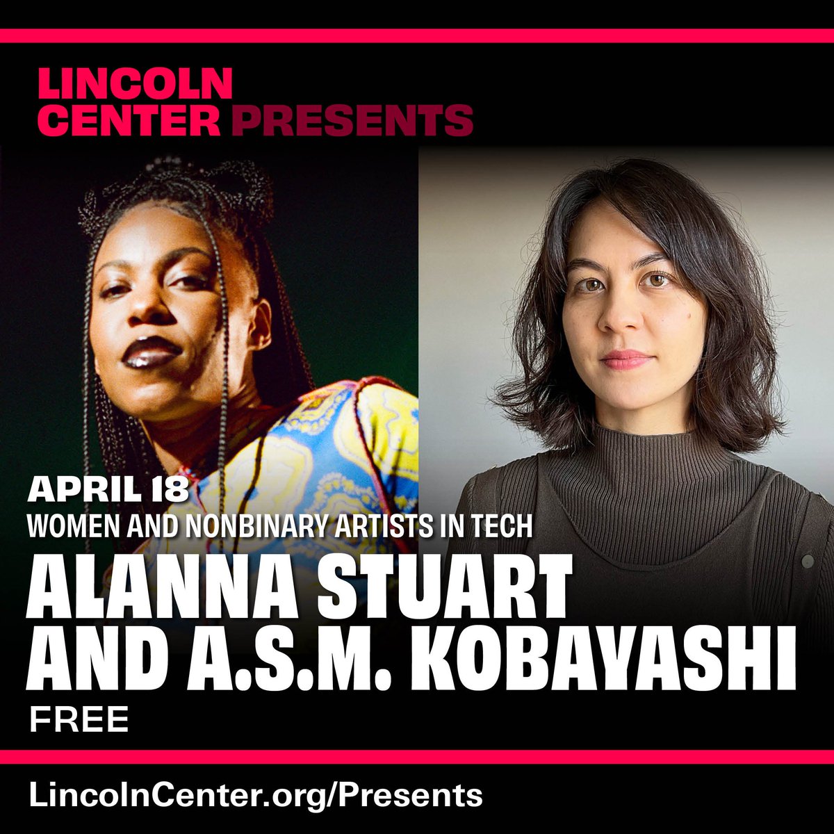 📢🗽 NYCers! Go see my guurl, the awesomely talented artist-scholar @alannastuart at Lincoln Center on April 18. She will be performing the sweet, bass-heavy femmehall that comprises her debut solo EP. You do not want to miss her. She is gonna blow your everloving mind 🔊🇯🇲 -->
