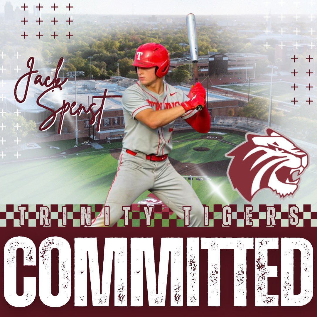 Excited to say I’ll be continuing my academic and athletic career at Trinity University @TrinityTigersB2 @raytexanbsbl