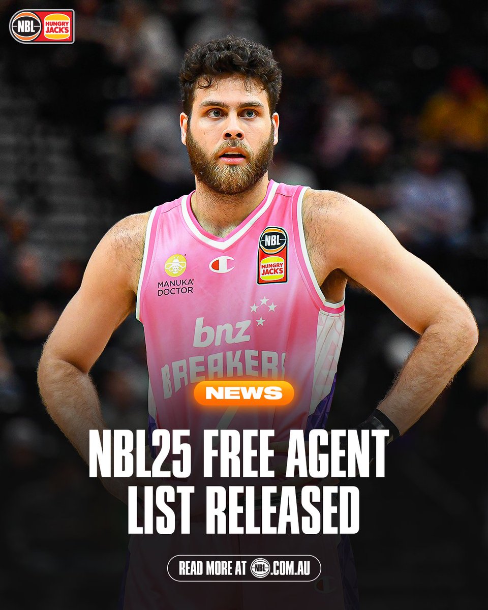 All ten clubs have made the call on players from their NBL24 roster 👀 Check out the full list of Free Agents: bit.ly/nbl25-free-age…