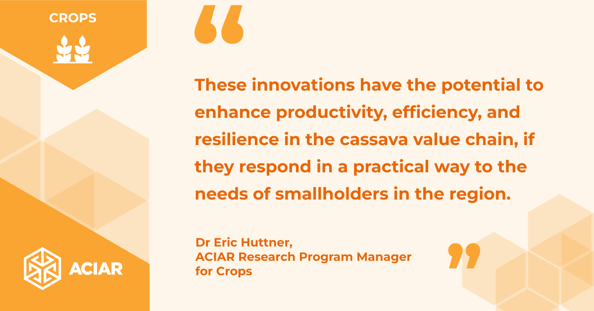 🍠 A new #ACIAR-supported and @BiovIntCIAT_eng-led project in Laos, Cambodia and Vietnam 🇱🇦🇰🇭🇻🇳 aims to innovate #cassava production for sustainable growth by adopting new cropping systems and technologies. Read more bit.ly/3VK7CKy @AusAmbLaos @AusEmbPP @AusAmbVN