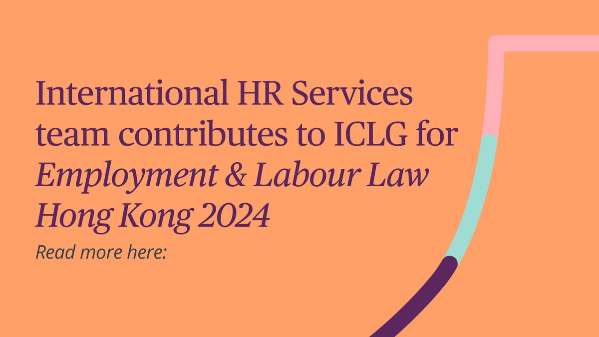 twobirdsemplaw's tweet photo. Want to know more about employment and labour laws and regulations in Hong Kong? Read Diana Purdy's @ICLG_GLG 2024 chapter - covering AI, industrial relations, discrimination, family leave rights and more: https://t.co/r0lYY1gng3 #EmploymentLaw #Regulation #HongKong https://t.co/0JYbdPyShM