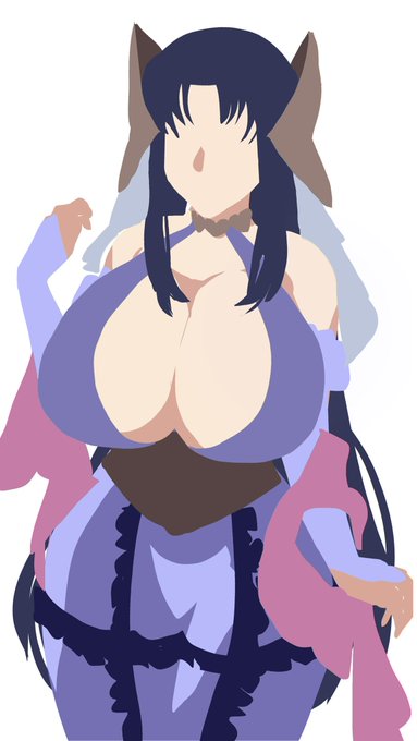 ラフなんだけどシルエットで描くと立体わかりやすくて、下書き描く時間がものすごい短縮されて工数減って助かる。あとでかっぱい描きやすい👍 