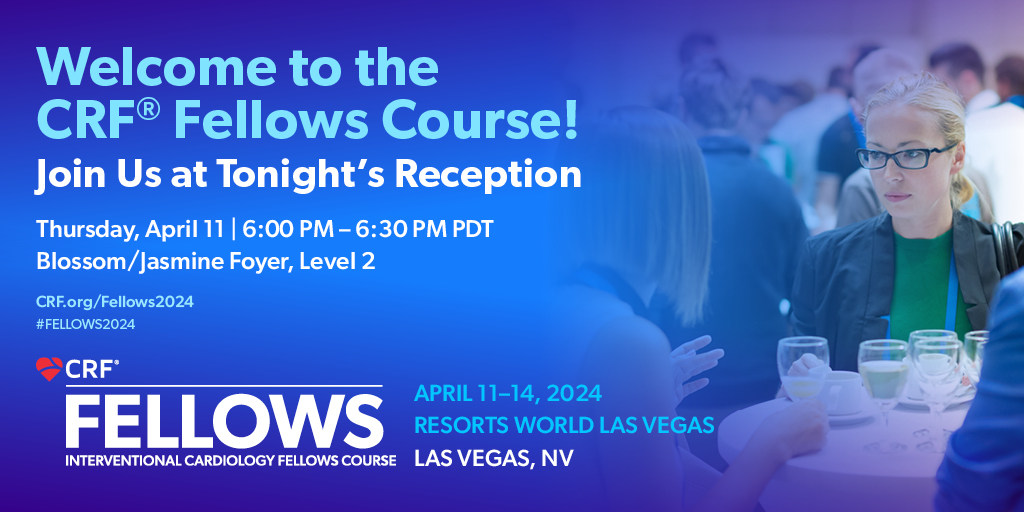 🎉 Welcome to #Fellows2024! 🎉 Join us for a reception to kick off this exciting course. Let's celebrate the beginning of a journey filled with learning, growth & networking. See you there! 🥂 #CardioEd @djc795 @jgranadacrf @mbmcentegart @Drroxmehran @sahilparikhmd @triciarawh