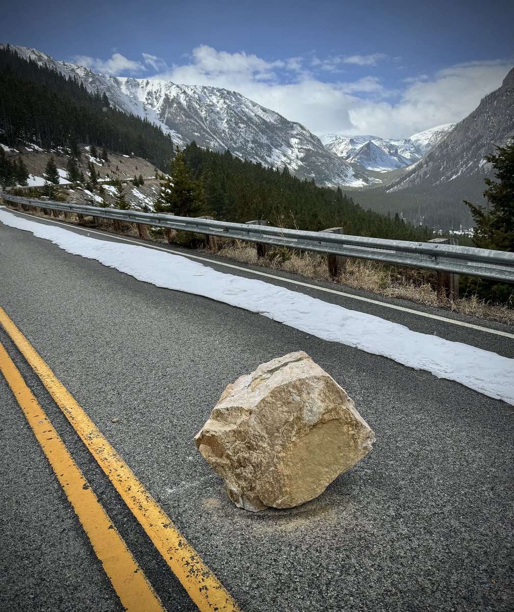 Walked up the (still closed for the winter season) Beartooth Highway about 5 miles today….a little rocky in spots. #photography