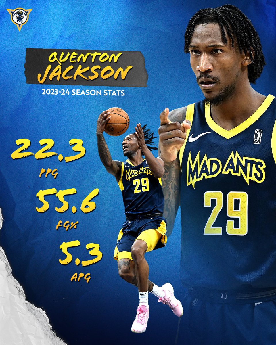 newest @Pacers two-way player, Quenton Jackson made an instant impact in only 10 games ⚡

read his full #MadAntsReview2024: buff.ly/4d6Xulx