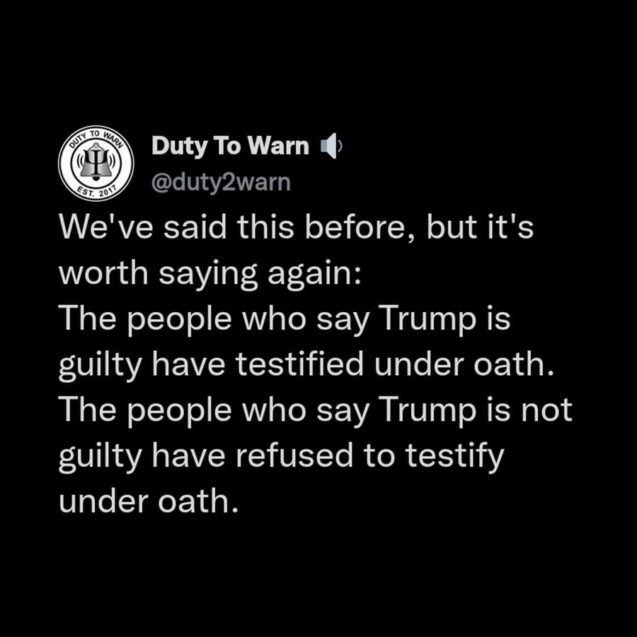 Mar a Lago monster Donald Trump is anything but not guilty. Even the Republicans like Melania Trump, Moscow Mike or Ron DeSantis must feel he should do all possible to clear his name if he thinks he's not guilty. He should also be a good person, but that ship sailed long ago.