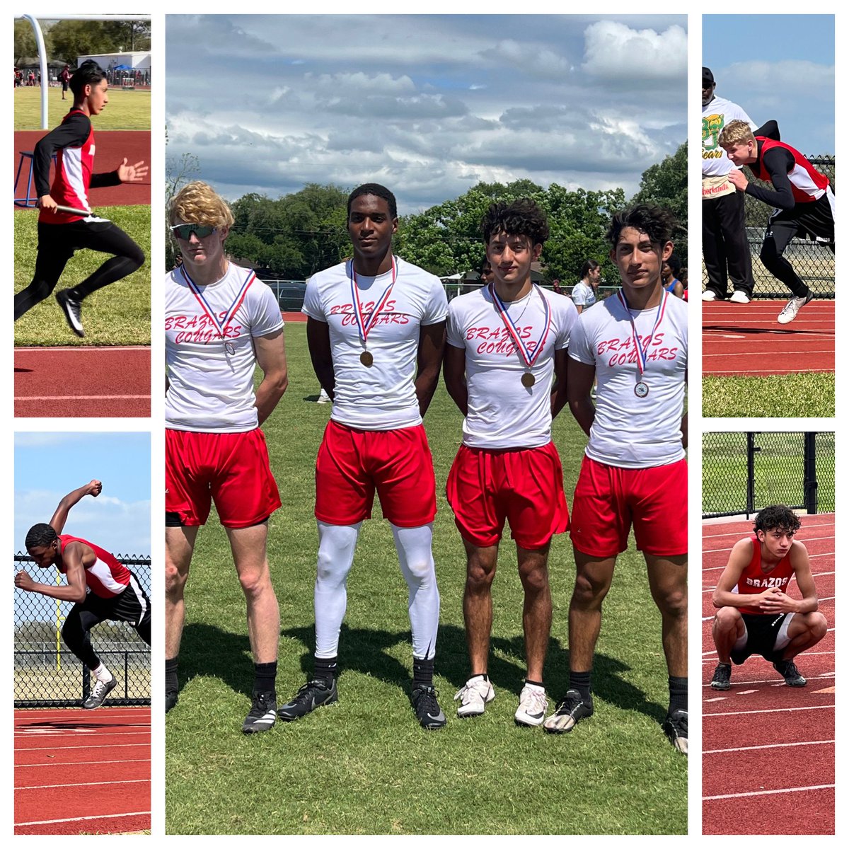 coachroecker's tweet photo. Love what a group of kids that make a decision to stick together can accomplish!
All multi sport athletes, all started running in 7th grade and now kicking down the door as Sophomores headed to the Regional Meet in multiple relays! #FightforF.A.M.I.L.Y. @CougarsBrazos https://t.co/jDysR4i5tc