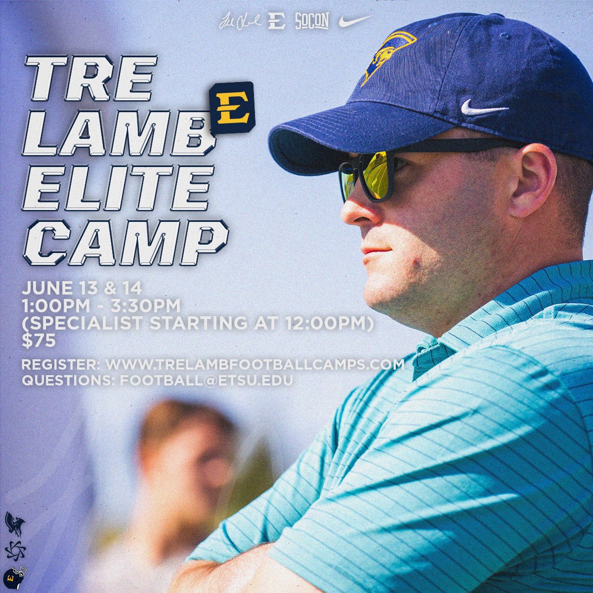Thank you @ETSUFootball for the invite to The Elite Camp this summer. #ThePitt @SPHSPIRATES @SPCoachStone @QMccamey52 @CoachTreLamb9 @CoachIsaacVance @H_Gray94 @ReardonCoach @CoachPotter_ @JamoGriffith @On3sports @On3Recruits @247Sports @247recruiting @Rivals @RivalsCamp