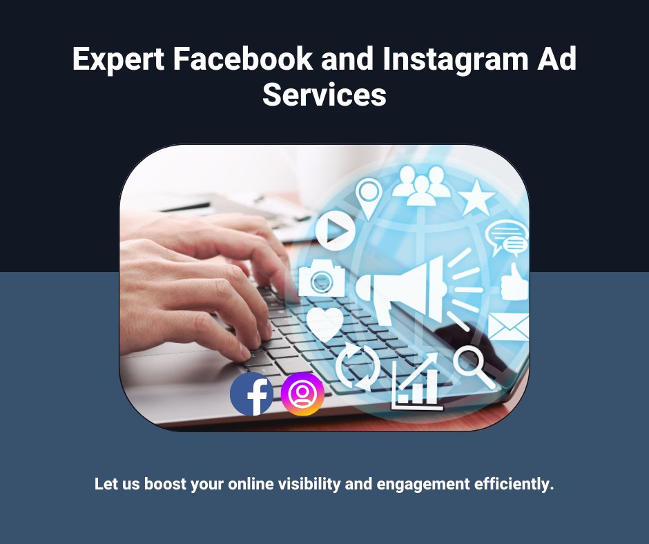 Let's skyrocket your social presence! 🚀 With my expertise, I'll craft, manage, and fine-tune your Facebook and Instagram ads for maximum impact. 
#SocialMediaAds #DigitalMarketing #FacebookAds #InstagramAds #AdOptimization #SocialMediaManagement #AudienceEngagement #DataAnalysis