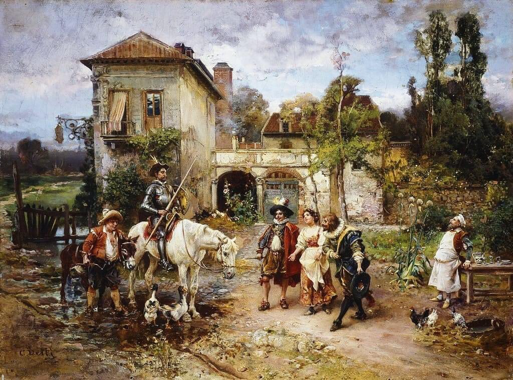 'Don Quixote' Painter: Cesare Auguste Detti (1847-1914), Italian