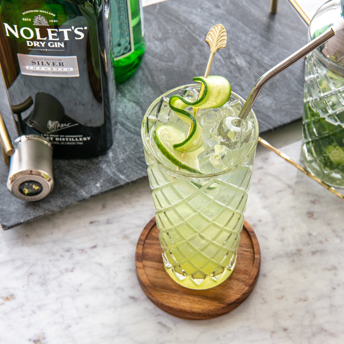 Have a Cucumber Smash! The easy recipe is here: noletsgin.com/recipe/cucumbe… #CucumberSmash #Recipe #Cocktail #Refreshing #NOLETS #Gin #ModernGin #Luxury