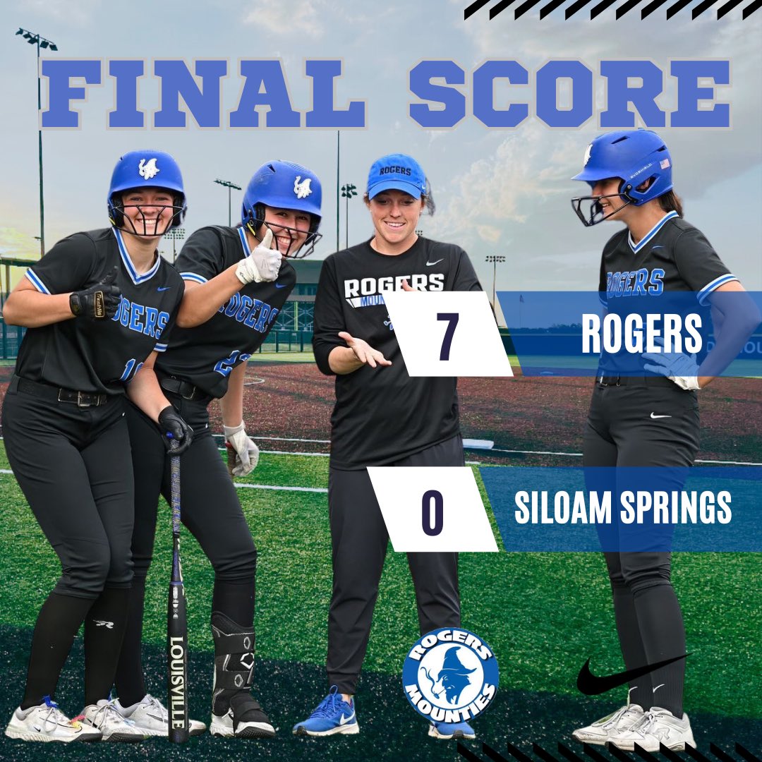 The Lady Mounties pickup the win! @JanneyKadence 5IP 1H 1BB 12Ks @DaylynOsborne33 2IP 4Ks @DahanaTuomalaSB @RyJohnson2026 @FithianMakenzie all had 💣! See you tomorrow 6:00pm